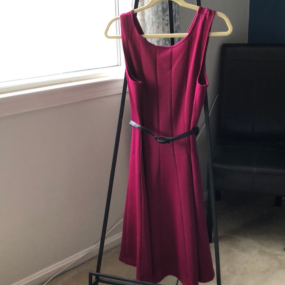 Raspberry Red Sleeveless Dress